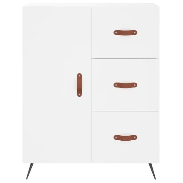vidaXL Skåp vit 69,5x34x90 cm konstruerat trä