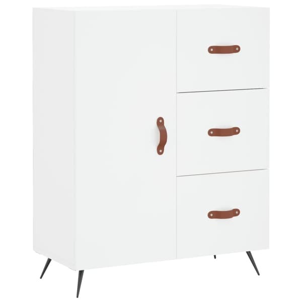 vidaXL Skåp vit 69,5x34x90 cm konstruerat trä