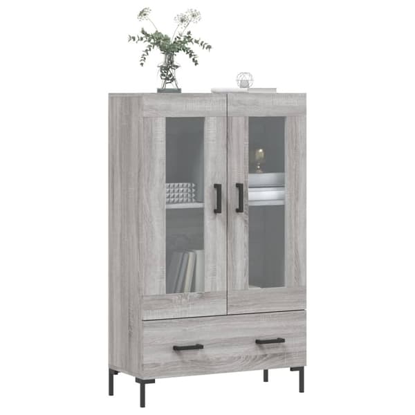 vidaXL skab 69,5x31x115 cm konstrueret træ grå sonoma-eg