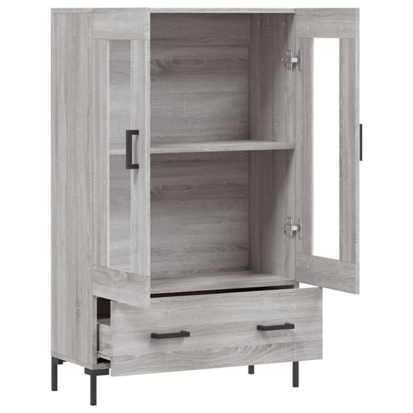 vidaXL skab 69,5x31x115 cm konstrueret træ grå sonoma-eg