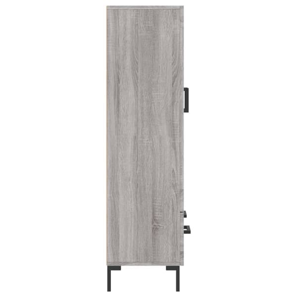 vidaXL Highboard grå sonoma 69,5x31x115 cm konstruert tre