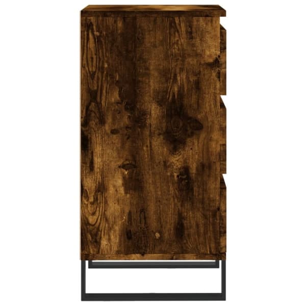 vidaXL Skjenk røkt eik 40x35x70 cm konstruert tre