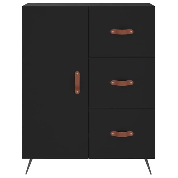 vidaXL Skåp svart 69,5x34x90 cm konstruerat trä
