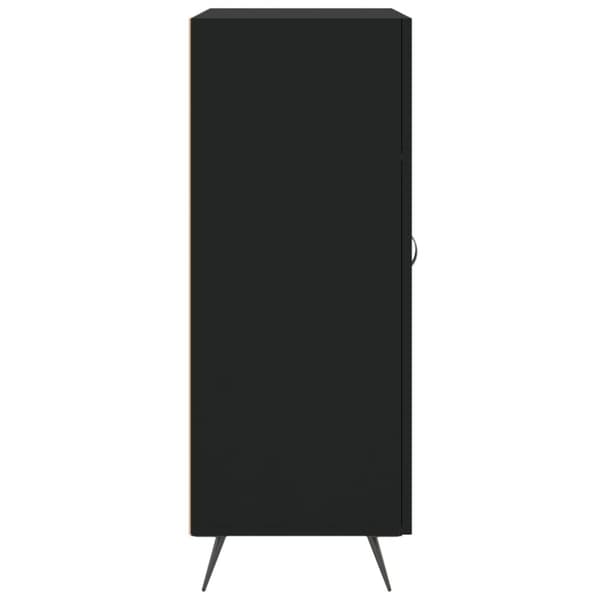 vidaXL Senkki musta 69,5x34x90 cm tekninen puu