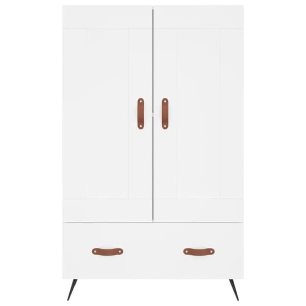 vidaXL skab 69,5x31x115 cm konstrueret træ hvid