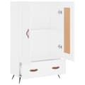 Miniatyrbillede 6 af 11: vidaXL skab 69,5x31x115 cm konstrueret træ hvid