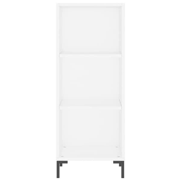 vidaXL skænk 34,5x32,5x90 cm konstrueret træ hvid