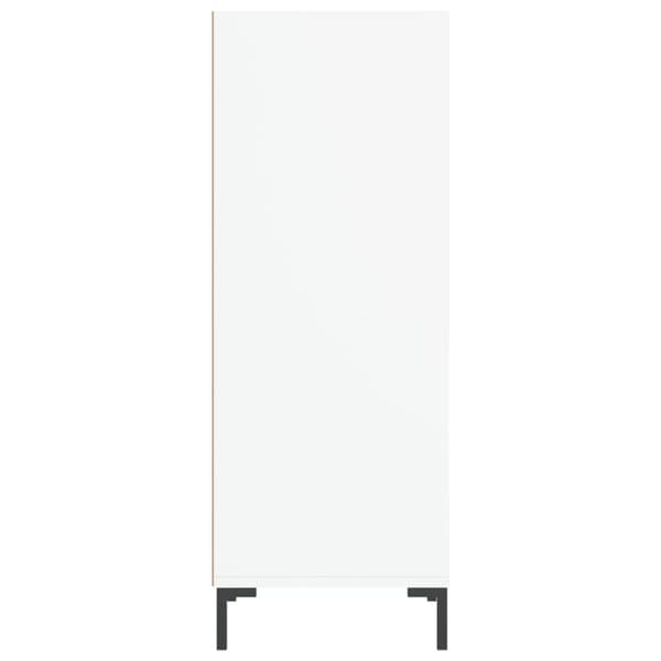 vidaXL skænk 34,5x32,5x90 cm konstrueret træ hvid