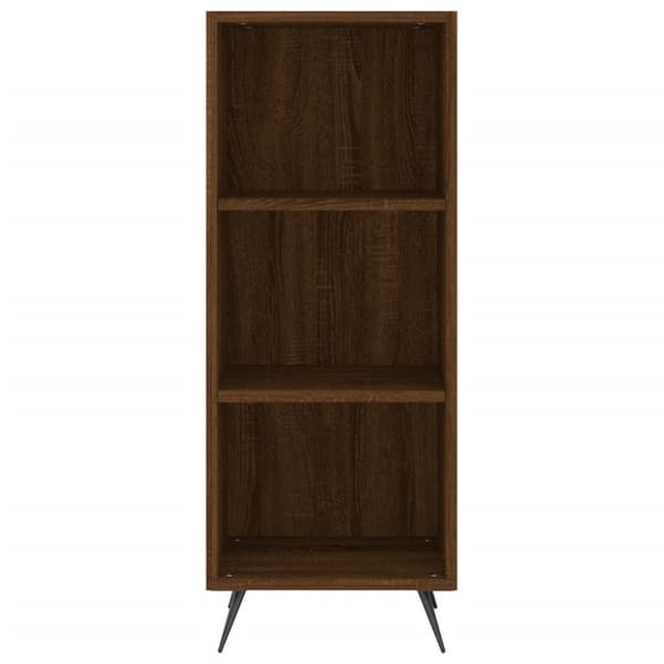 vidaXL Hylle brun eik 34,5x32,5x90 cm konstruert tre