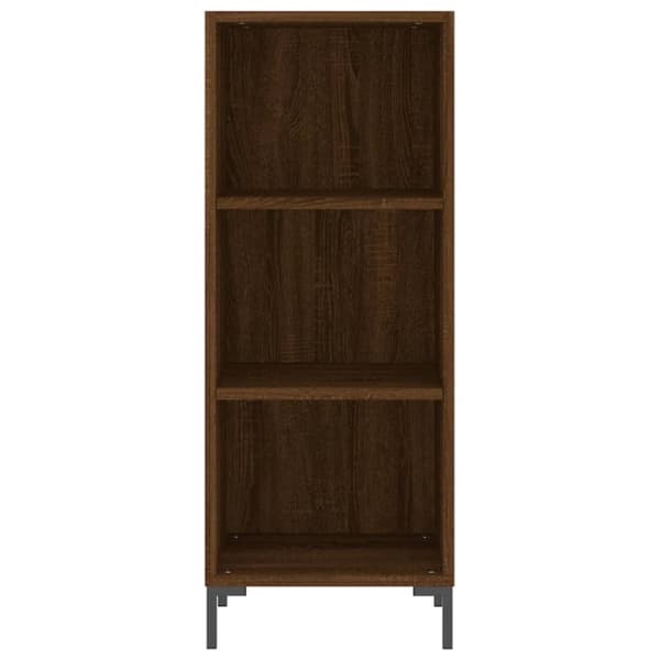 vidaXL Senkki ruskea tammi 34,5x32,5x90 cm tekninen puu