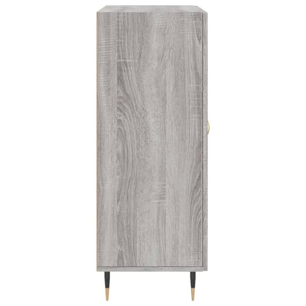 vidaXL skænk 69,5x34x90 cm konstrueret træ grå sonoma-eg