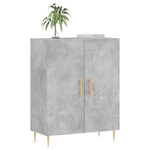 vidaXL Senkki betoninharmaa 69,5x34x90 cm tekninen puu