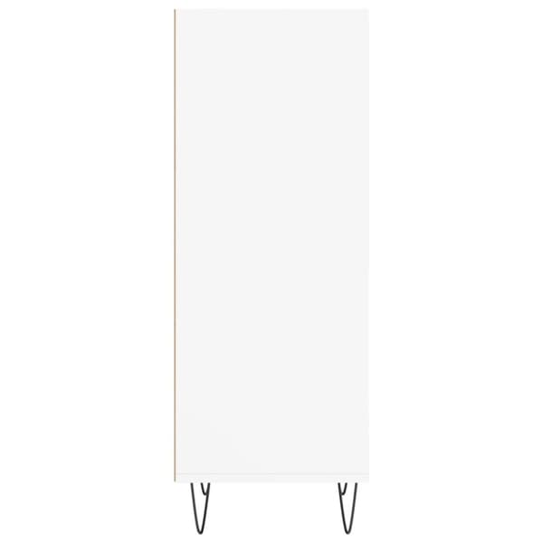 vidaXL Skjenk hvit 34,5x32,5x90 cm konstruert tre