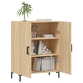 Miniatyrbilde 4 av 11: vidaXL Skjenk sonoma eik 69,5x34x90 cm konstruert tre