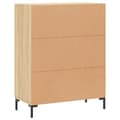 Miniatyrbilde 8 av 11: vidaXL Skjenk sonoma eik 69,5x34x90 cm konstruert tre