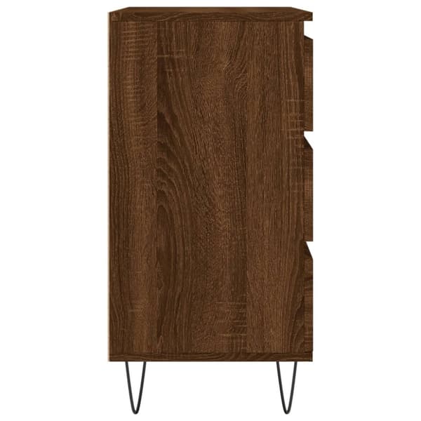vidaXL skænk 60x35x70 cm konstrueret træ brun egetræsfarve