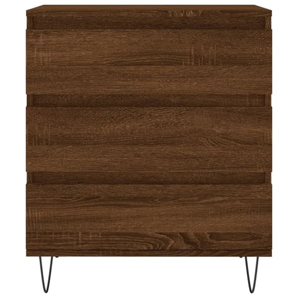 vidaXL Skjenk brun eik 60x35x70 cm konstruert tre