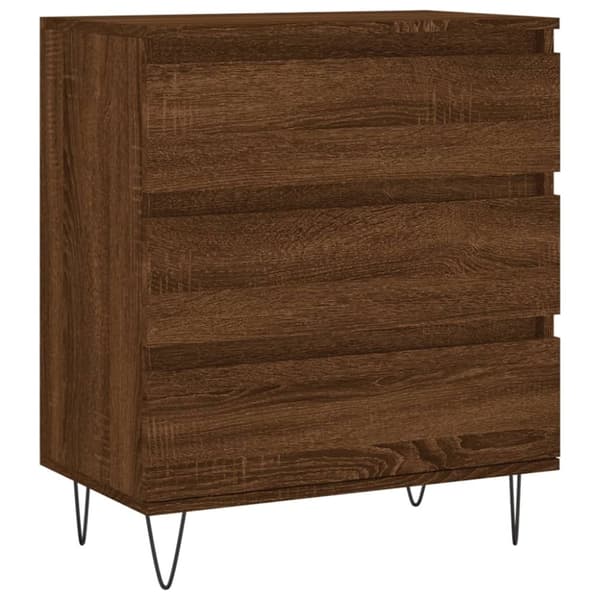 vidaXL Skjenk brun eik 60x35x70 cm konstruert tre
