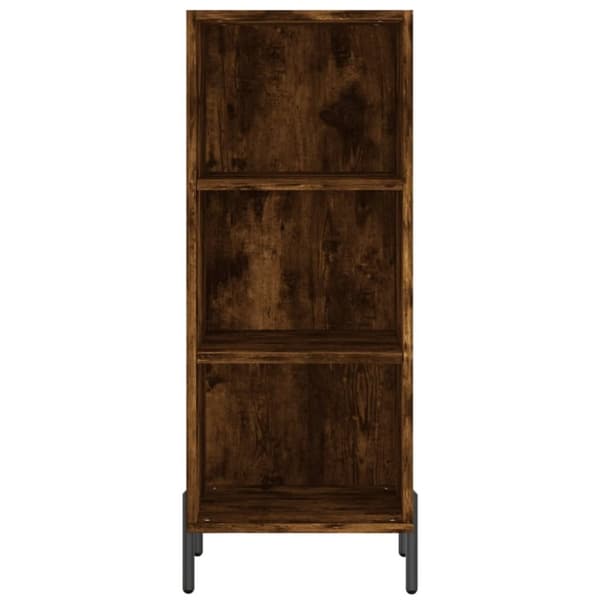 vidaXL Skjenk røkt eik 34,5x32,5x90 cm konstruert tre