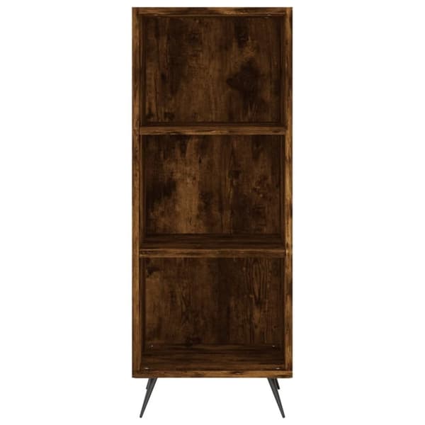vidaXL Hylle røkt eik 34,5x32,5x90 cm konstruert tre