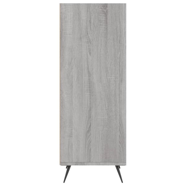 vidaXL hyldeskab 34,5x32,5x90 cm konstrueret træ grå sonoma-eg