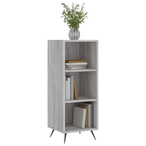vidaXL hyldeskab 34,5x32,5x90 cm konstrueret træ grå sonoma-eg