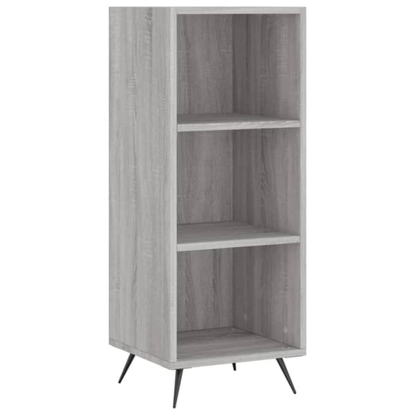 vidaXL hyldeskab 34,5x32,5x90 cm konstrueret træ grå sonoma-eg