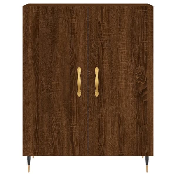 vidaXL Skjenk brun eik 69,5x34x90 cm konstruert tre