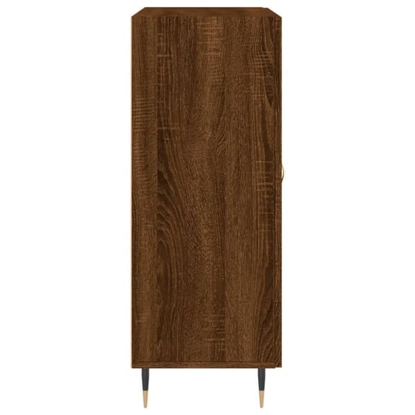 vidaXL Skjenk brun eik 69,5x34x90 cm konstruert tre