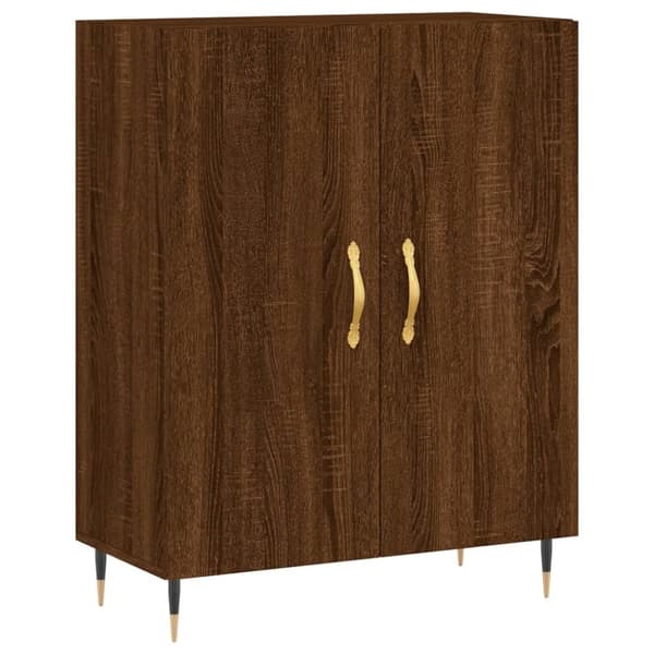 vidaXL Skjenk brun eik 69,5x34x90 cm konstruert tre