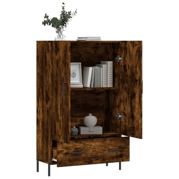 vidaXL skab 69,5x31x115 cm konstrueret træ røget sonoma-eg