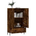 Miniatyrbillede 4 af 11: vidaXL skab 69,5x31x115 cm konstrueret træ røget sonoma-eg