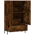 Miniatyrbillede 5 af 11: vidaXL skab 69,5x31x115 cm konstrueret træ røget sonoma-eg