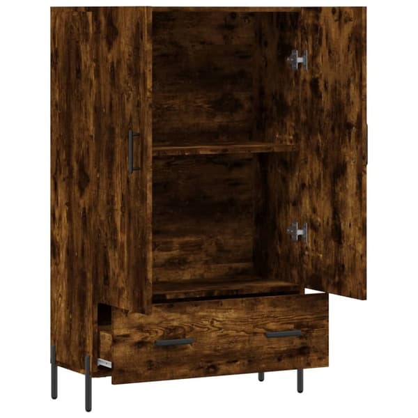 vidaXL skab 69,5x31x115 cm konstrueret træ røget sonoma-eg