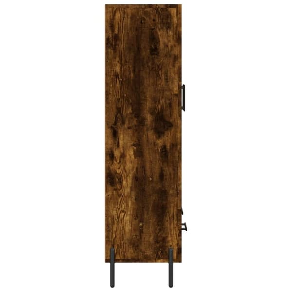 vidaXL skab 69,5x31x115 cm konstrueret træ røget sonoma-eg