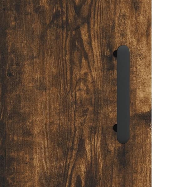 vidaXL Highboard røkt eik 69,5x31x115 cm konstruert tre