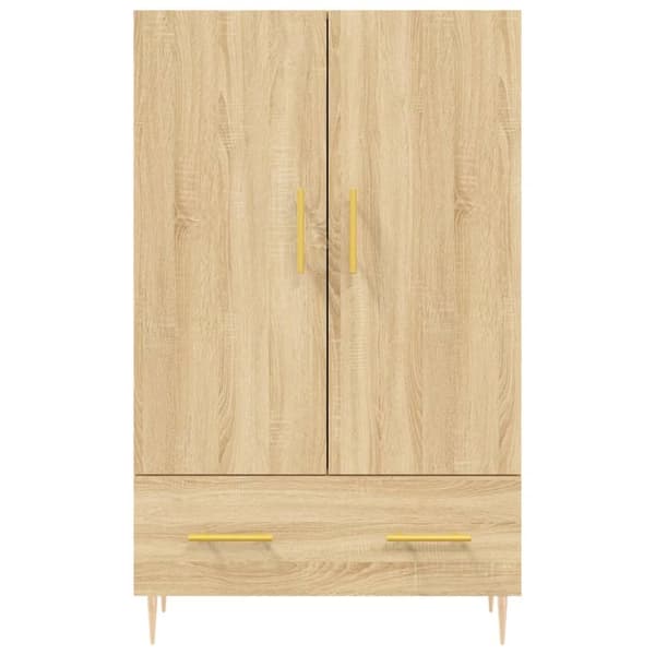 vidaXL Högskåp sonoma-ek 69,5x31x115 cm konstruerat trä