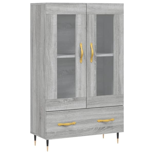 vidaXL skab 69,5x31x115 cm konstrueret træ grå sonoma-eg