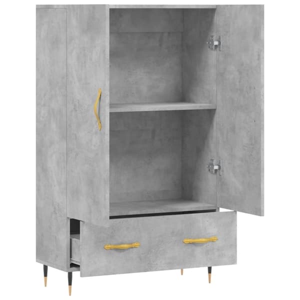 vidaXL skab 69,5x31x115 cm konstrueret træ betongrå