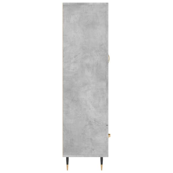 vidaXL skab 69,5x31x115 cm konstrueret træ betongrå