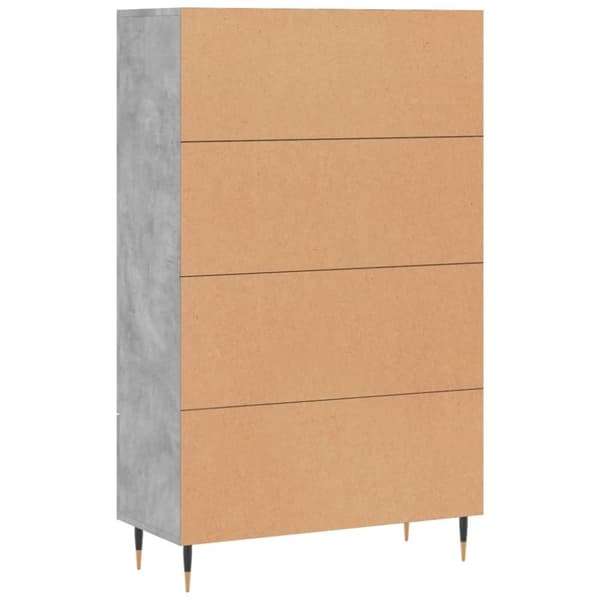 vidaXL skab 69,5x31x115 cm konstrueret træ betongrå
