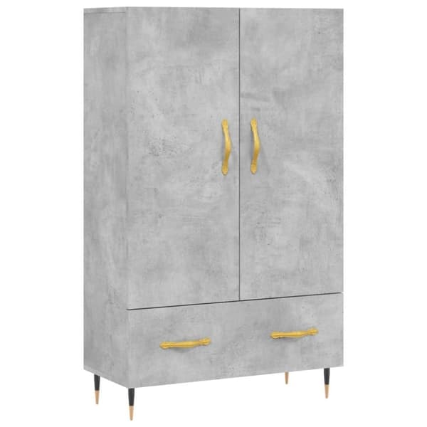 vidaXL skab 69,5x31x115 cm konstrueret træ betongrå