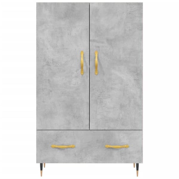vidaXL Highboard betonggrå 69,5x31x115 cm konstruert tre