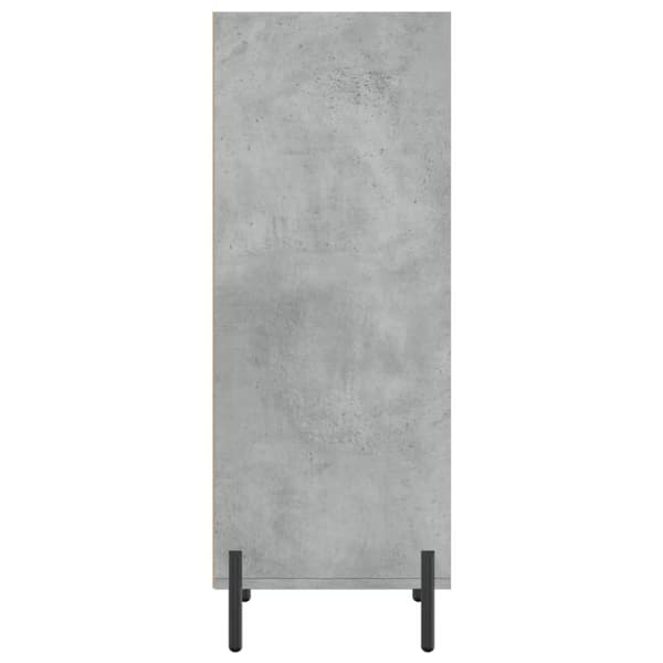vidaXL Skänk betonggrå 34,5x32,5x90 cm konstruerat trä