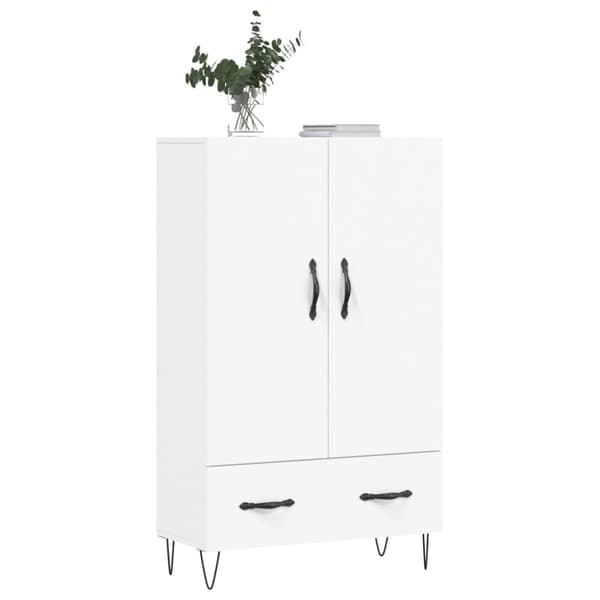 vidaXL Högskåp vit 69,5x31x115 cm konstruerat trä