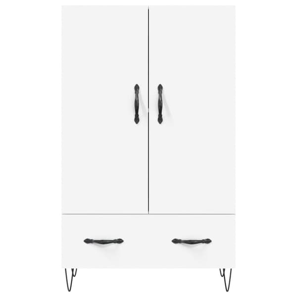vidaXL Högskåp vit 69,5x31x115 cm konstruerat trä