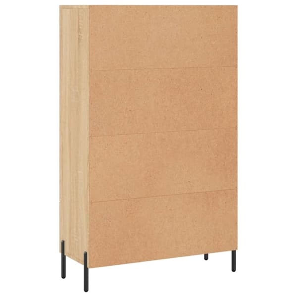 vidaXL Highboard sonoma eik 69,5x31x115 cm konstruert tre