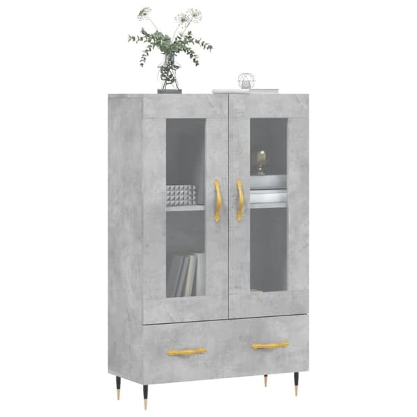 vidaXL skab 69,5x31x115 cm konstrueret træ betongrå