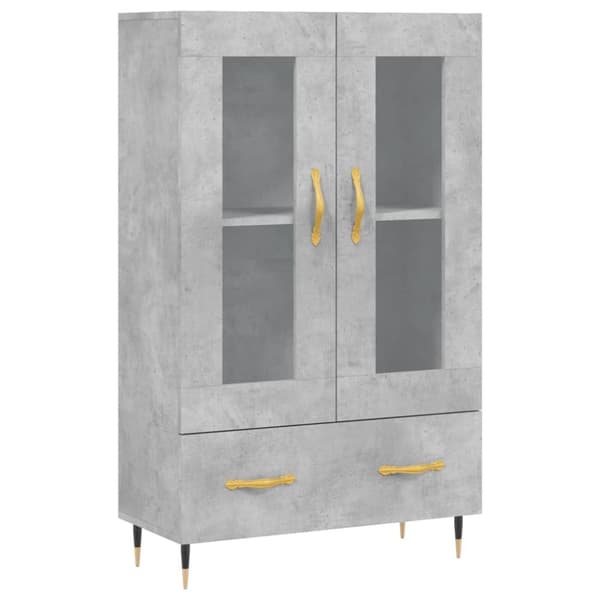 vidaXL skab 69,5x31x115 cm konstrueret træ betongrå