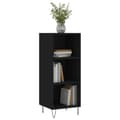 Miniatyrbilde 3 av 10: vidaXL Skjenk svart 34,5x32,5x90 cm konstruert tre